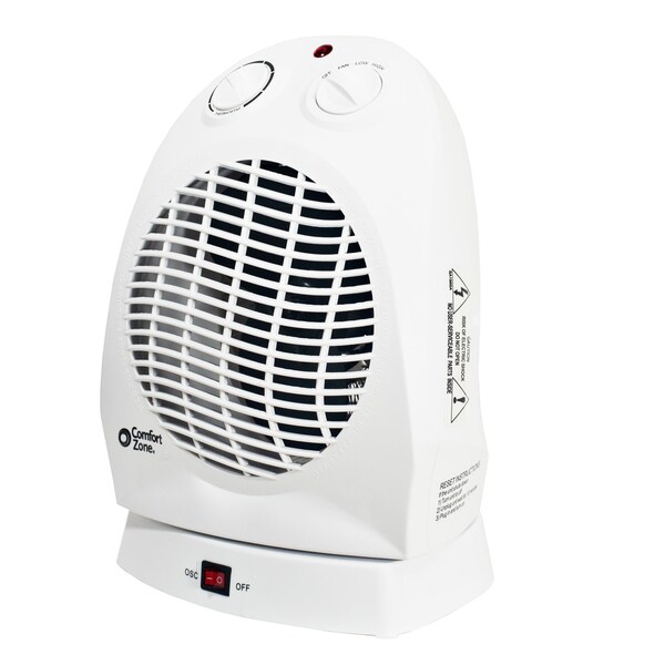 Comfort Zone CZ50 $35.10 Oscillating Personal Heater/Fan, 3 Heat